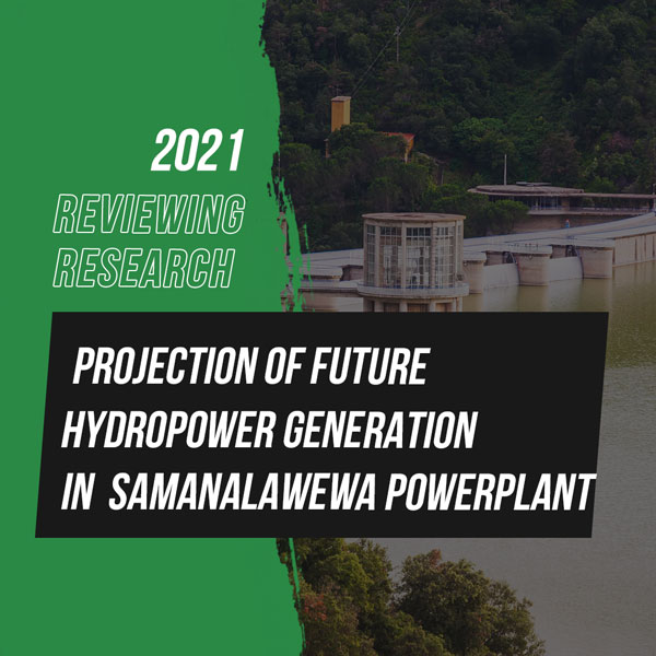 Projection of future hydropower generation in Samanalawewa Powerplant