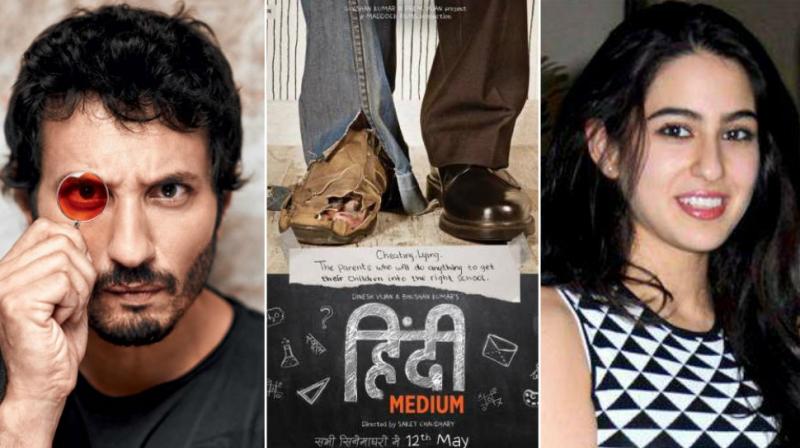 Homi Adajania, 'Hindi Medium' poster, Sara Ali Khan at an event.
