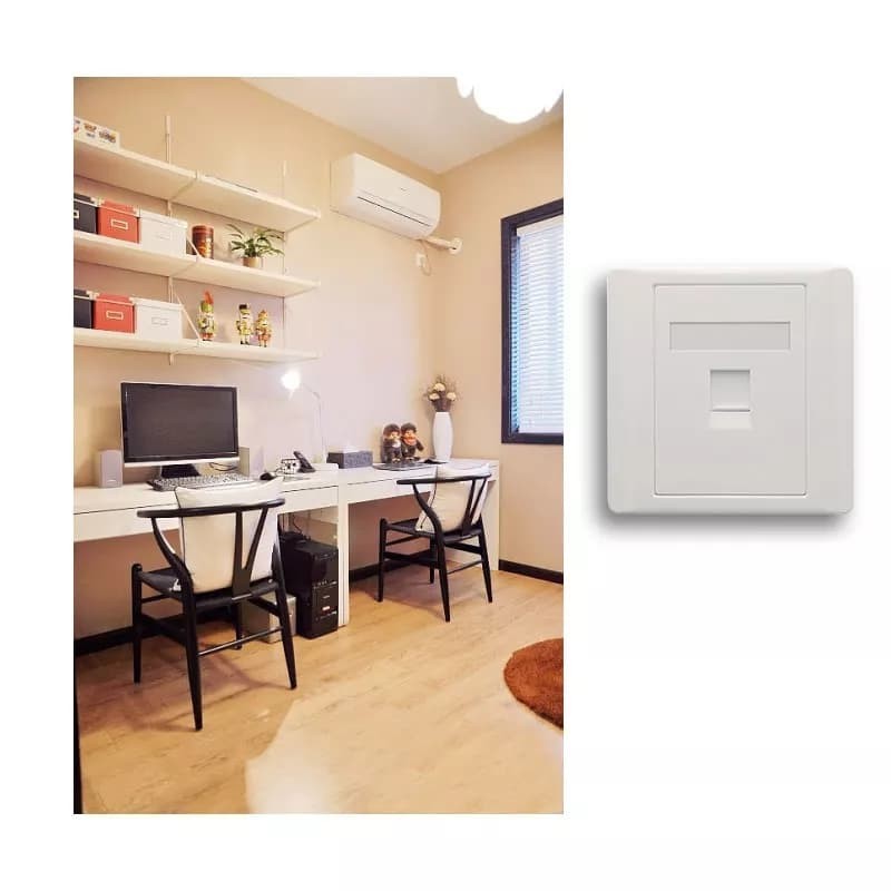 Faceplate 1 Hole utp,rj45,network lan