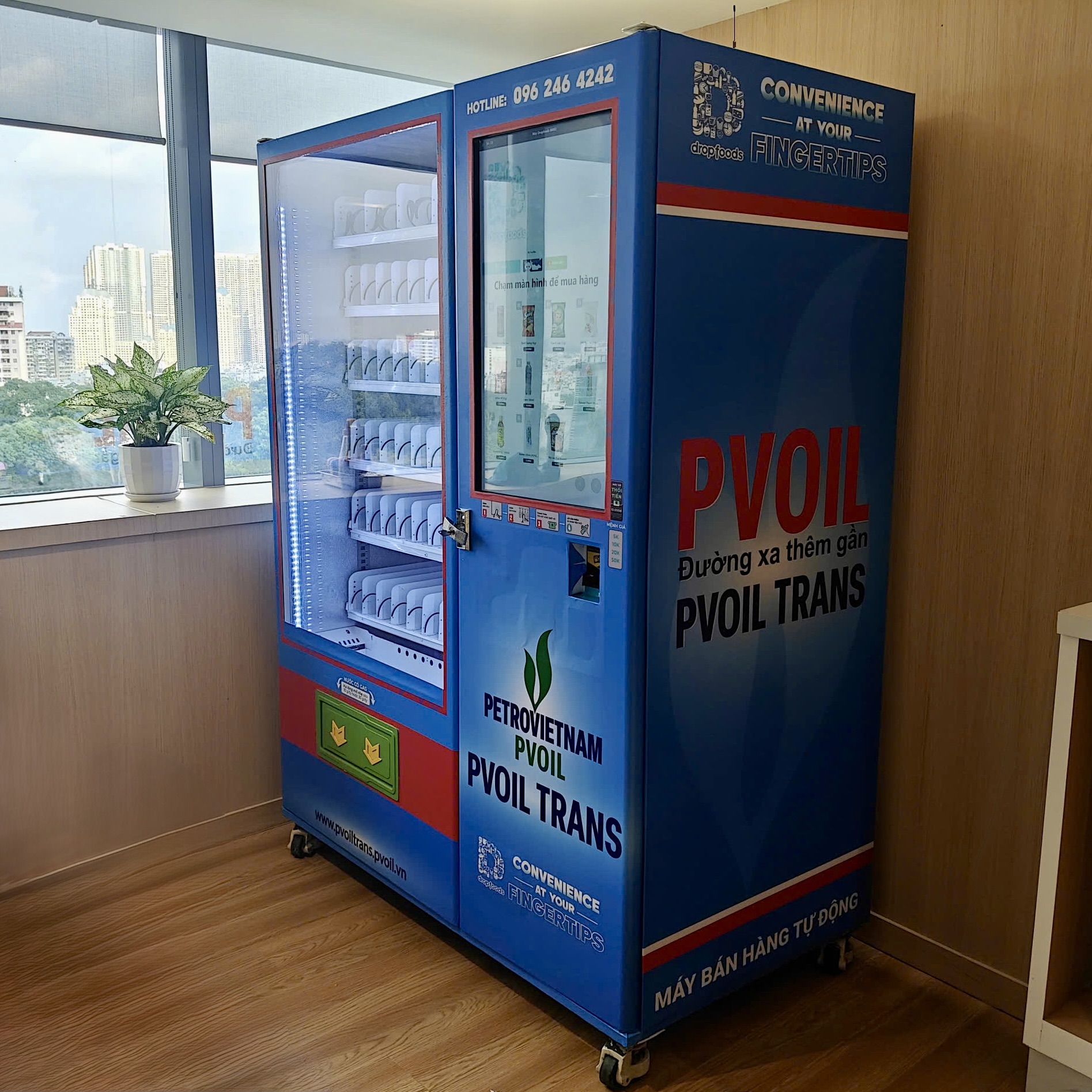 PVOil brand awareness wrap at corporate office