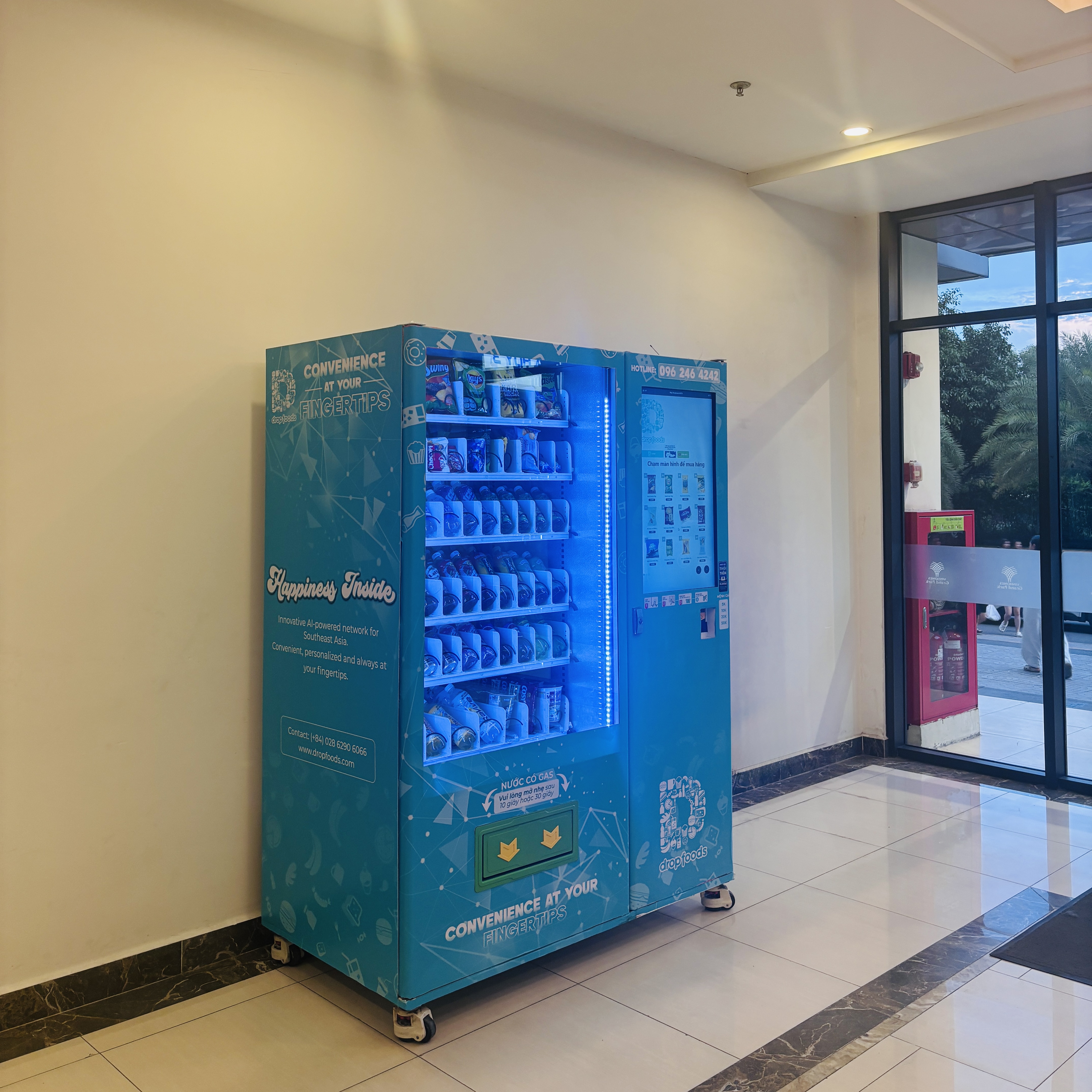 Dropfoods touch screen interface