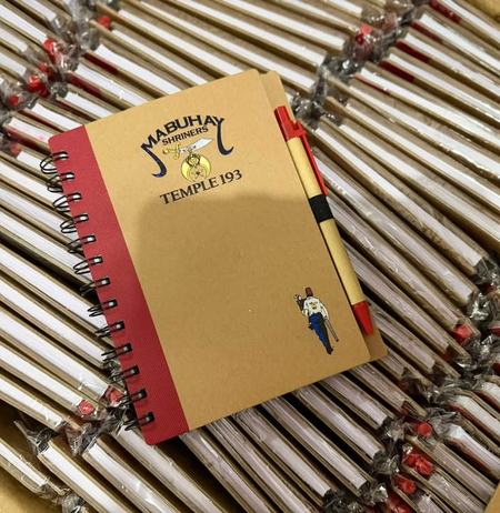 Customized notebook w/pen