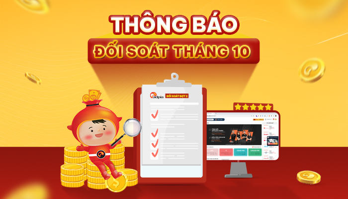 Thông báo đối soát tháng 10 đợt 2