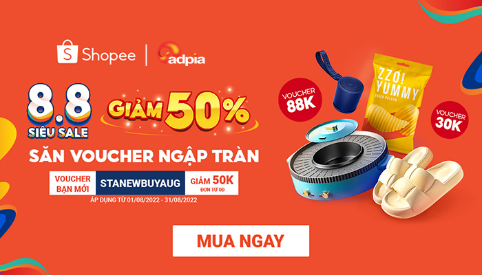 [SHOPEE] 8.8 Siêu sale giảm 50%