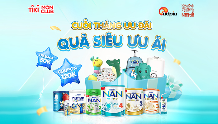 [TIKI]  Mẹ và bé sale to 5 khung giờ
