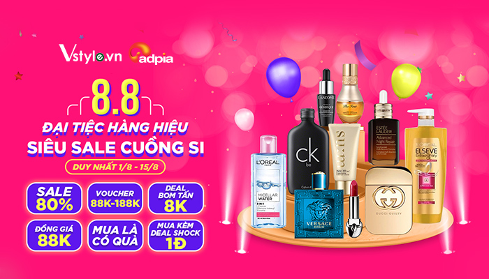 [VSTYLE] 8.8 Mở tiệc hàng hiệu sale cuồng si