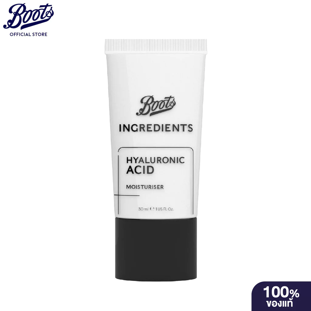 Boots Ingredients Hyaluronic Acid Moisturiser 30Ml บู๊ทส์ อินกรีเดียนส์ ไฮยาลูโรนิค แอซิด มอยส์เจอร์ไรเซอร์ 30มล.
