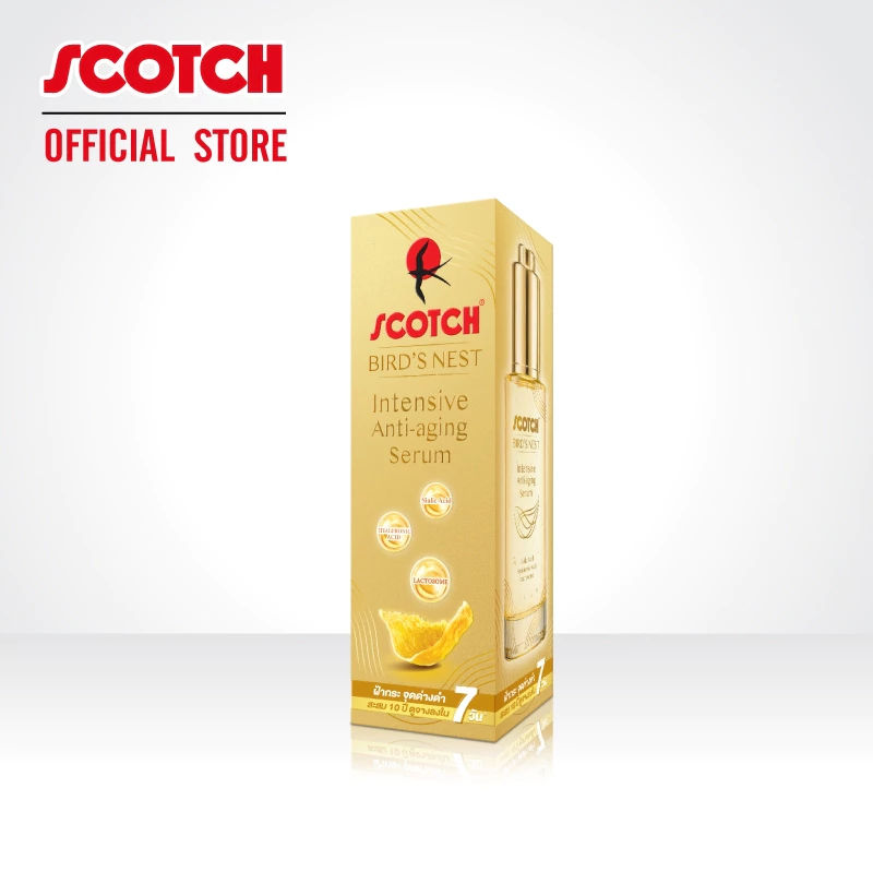 Scotch สก๊อต อินเทนซีฟ แอนไทเอจจิ้ง เซรั่มรังนก 30 มล. จำนวน 1 ขวด (ลดฝ้ากระจุดด่างดำ)