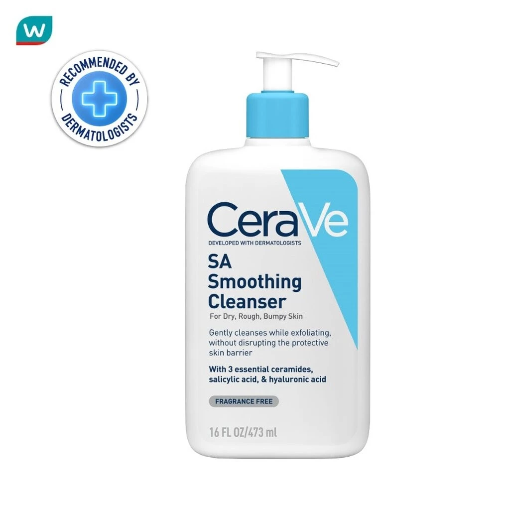 Cerave โฟมล้างหน้า เซราวี เอสเอ สมูทติ้ง คลีนเซอร์ 473 มล.