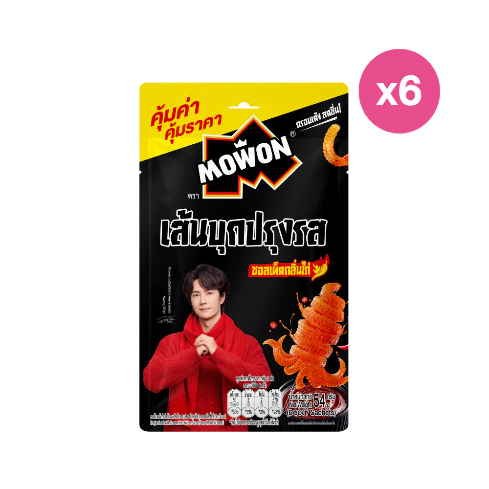 SUNSU Mowon โมวอนบุกเส้นปรุงรส รสไก่เผ็ด (แพ็ก 6)