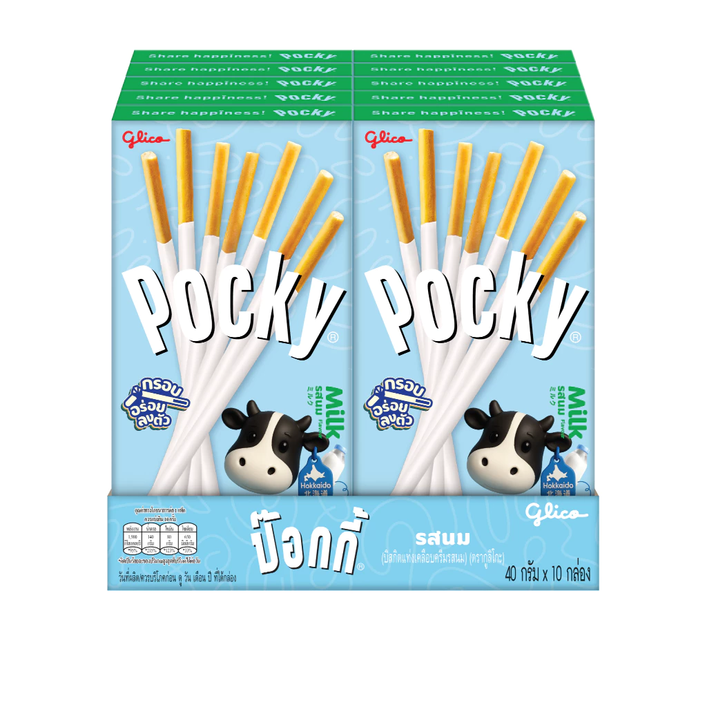 ป๊อกกี้ รสนม Pocky Milk Flavour 40g x 10