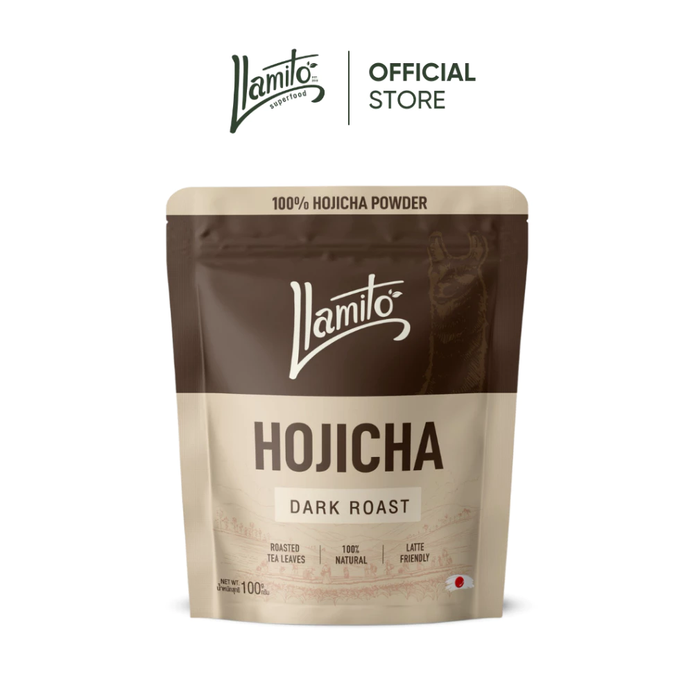 Llamito Hojicha Dark Roast - ผงโฮจิฉะ ตรา ยามิโตะ ขนาด 100 กรัม