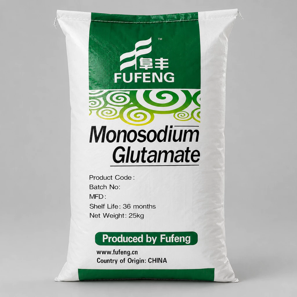 ผงชูรส FUFENG Monosodium Glutamate (MSG) 80 mesh เพิ่มรสอูมามิ กลมกล่อม สำหรับปรุงอาหาร