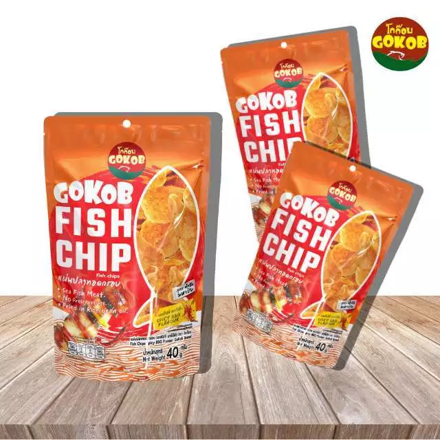 ปลาหวานกรอบ สูตรน้ำมันรำข้าว-ตราโกก๊อบ หอมกลิ่นปลาทอด ไม่เคลือบน้ำตาลรสสไปซี่ BBQ 3 ซอง