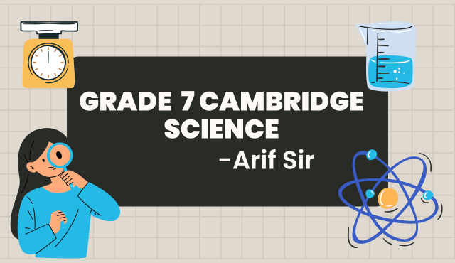 grade 7 cambridge Science