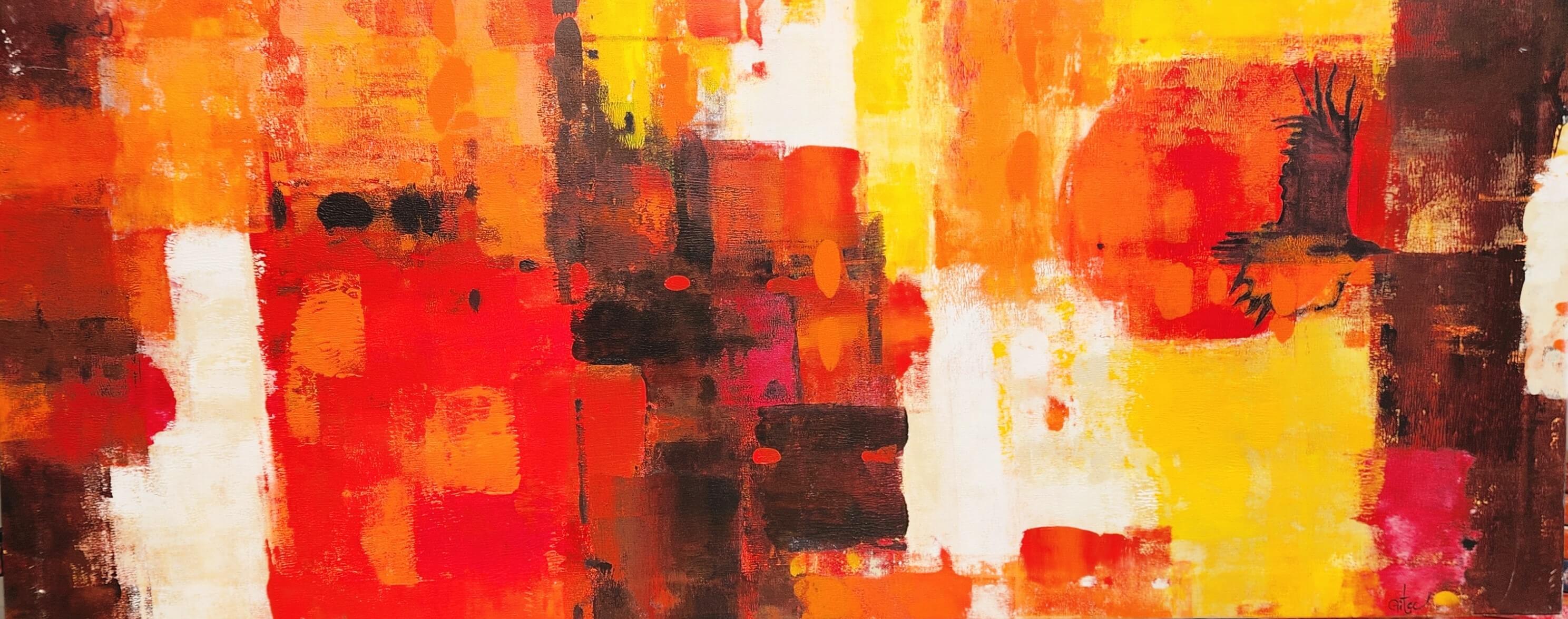 Abstract Works - Under Rs 50k | Curated Art for Collectors | Artflute