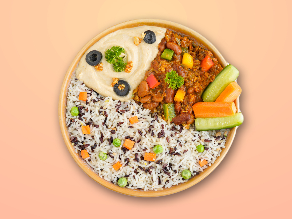 Pro hummus buddha bowl veg
