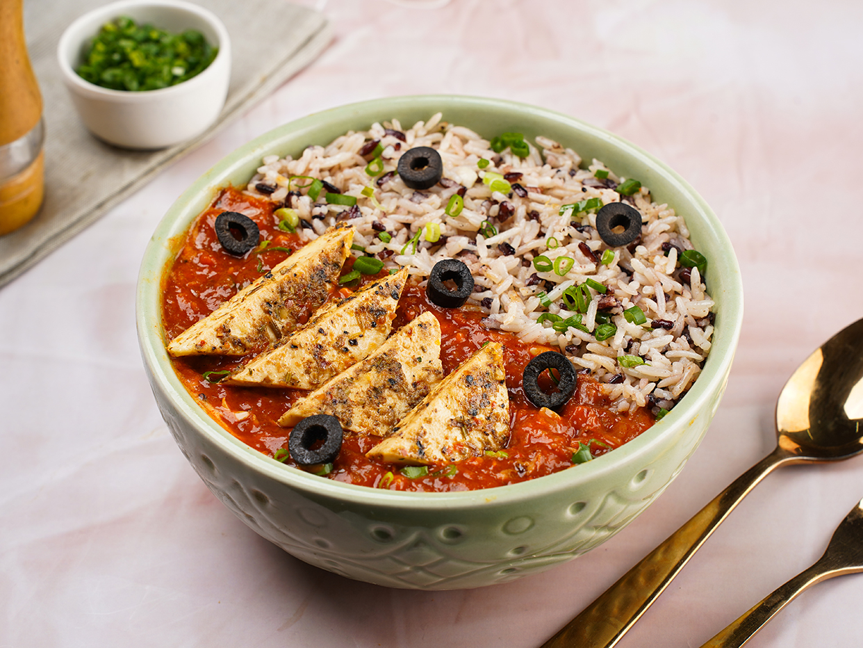 Italian Chunky Paneer Steak Bowl
