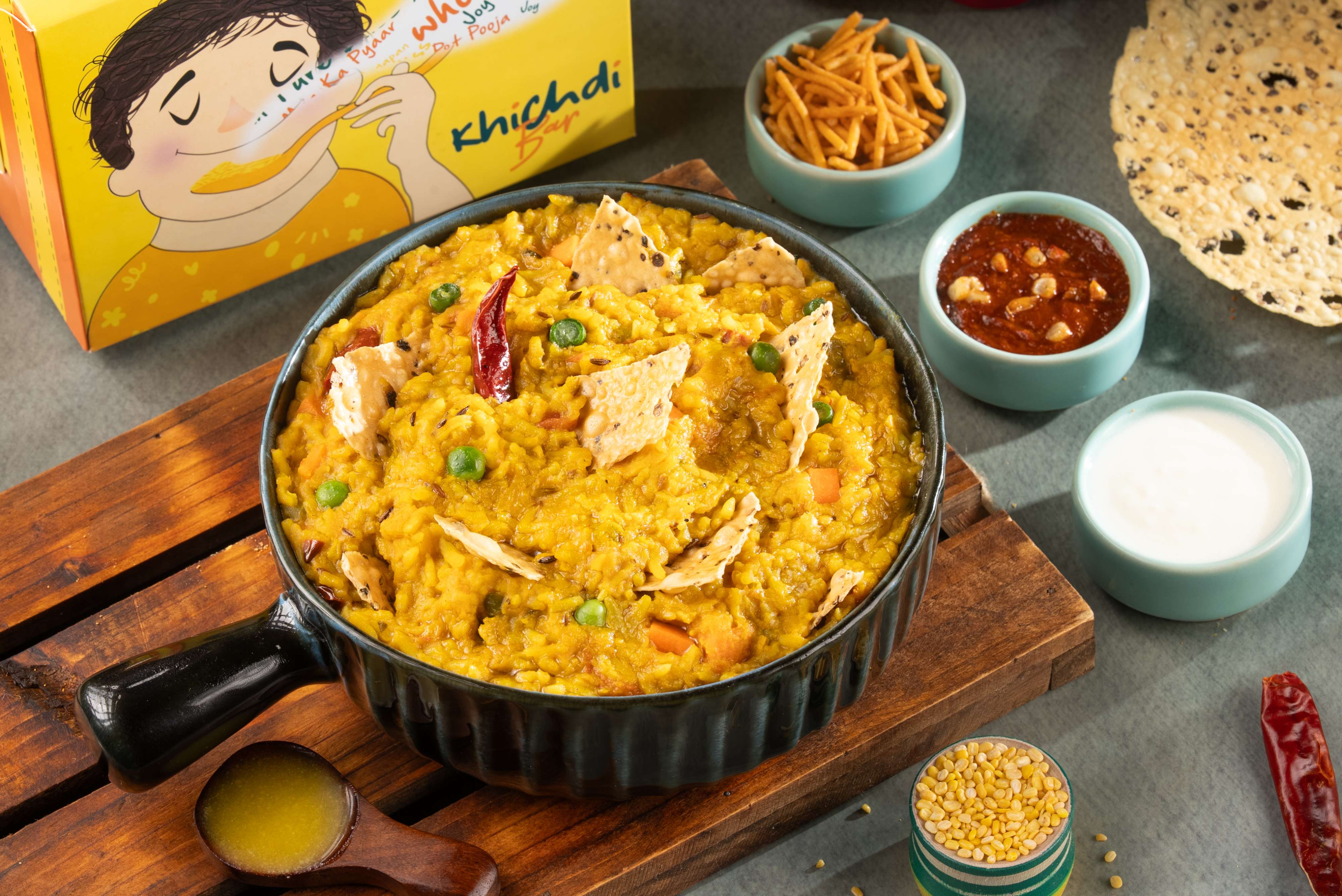 Rajasthani Dal Papad Khichdi