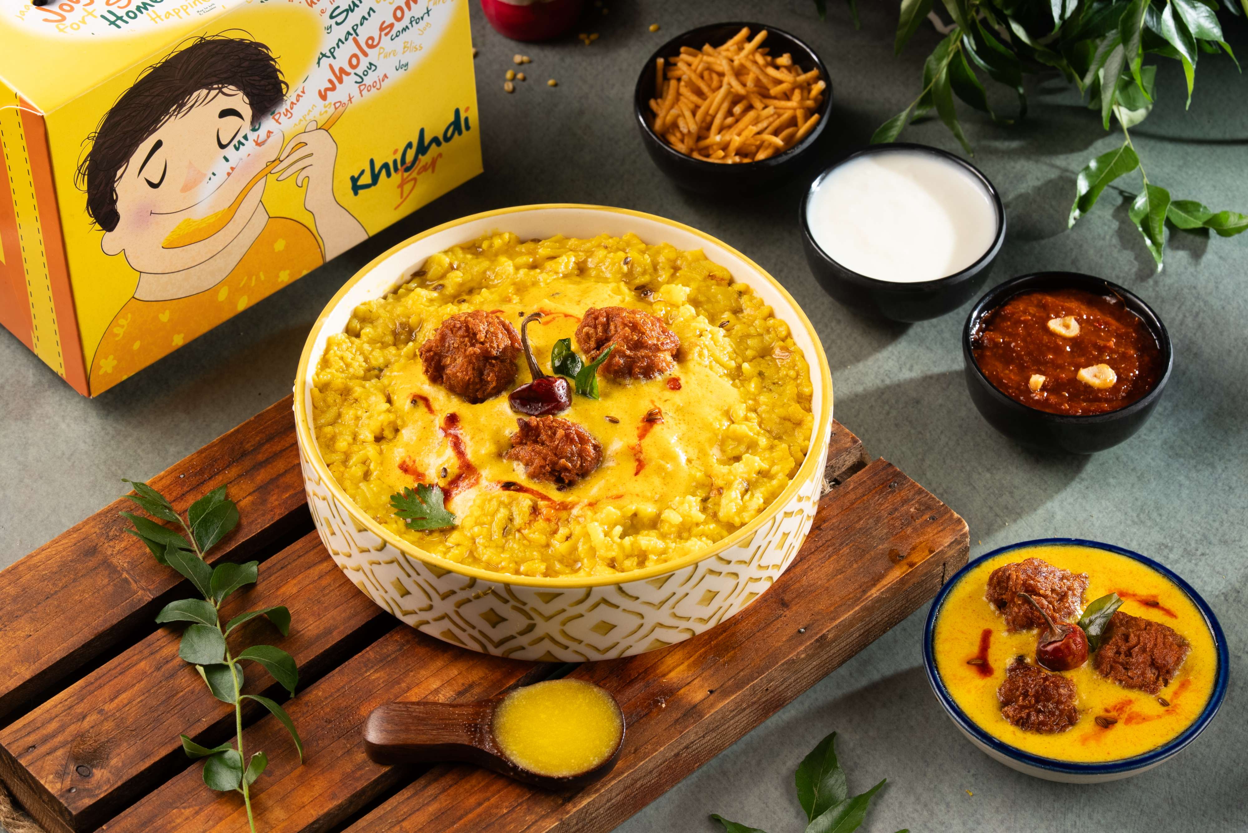 Punjabi Kadhi Pakoda Khichdi