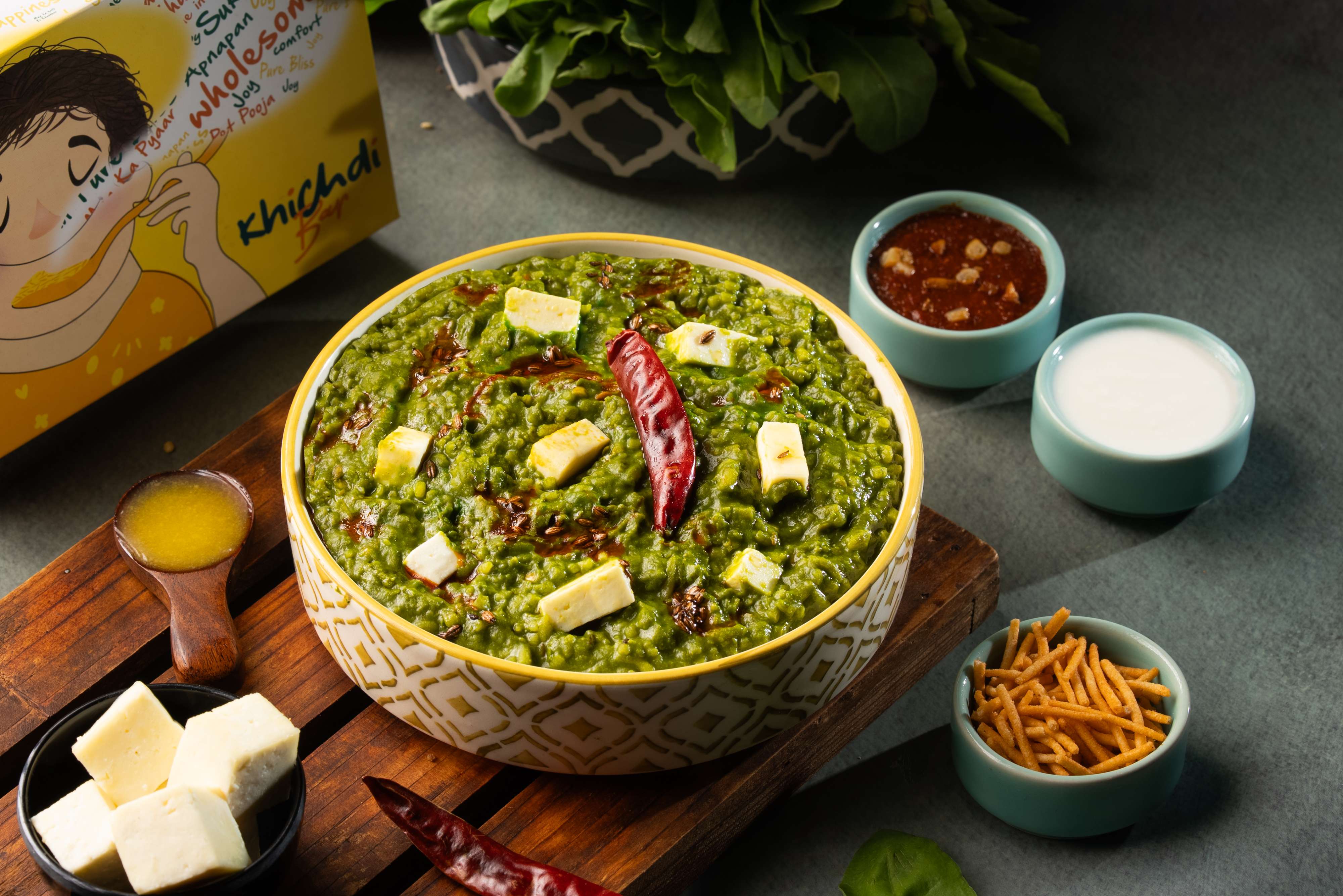 Palak Paneer Khichdi