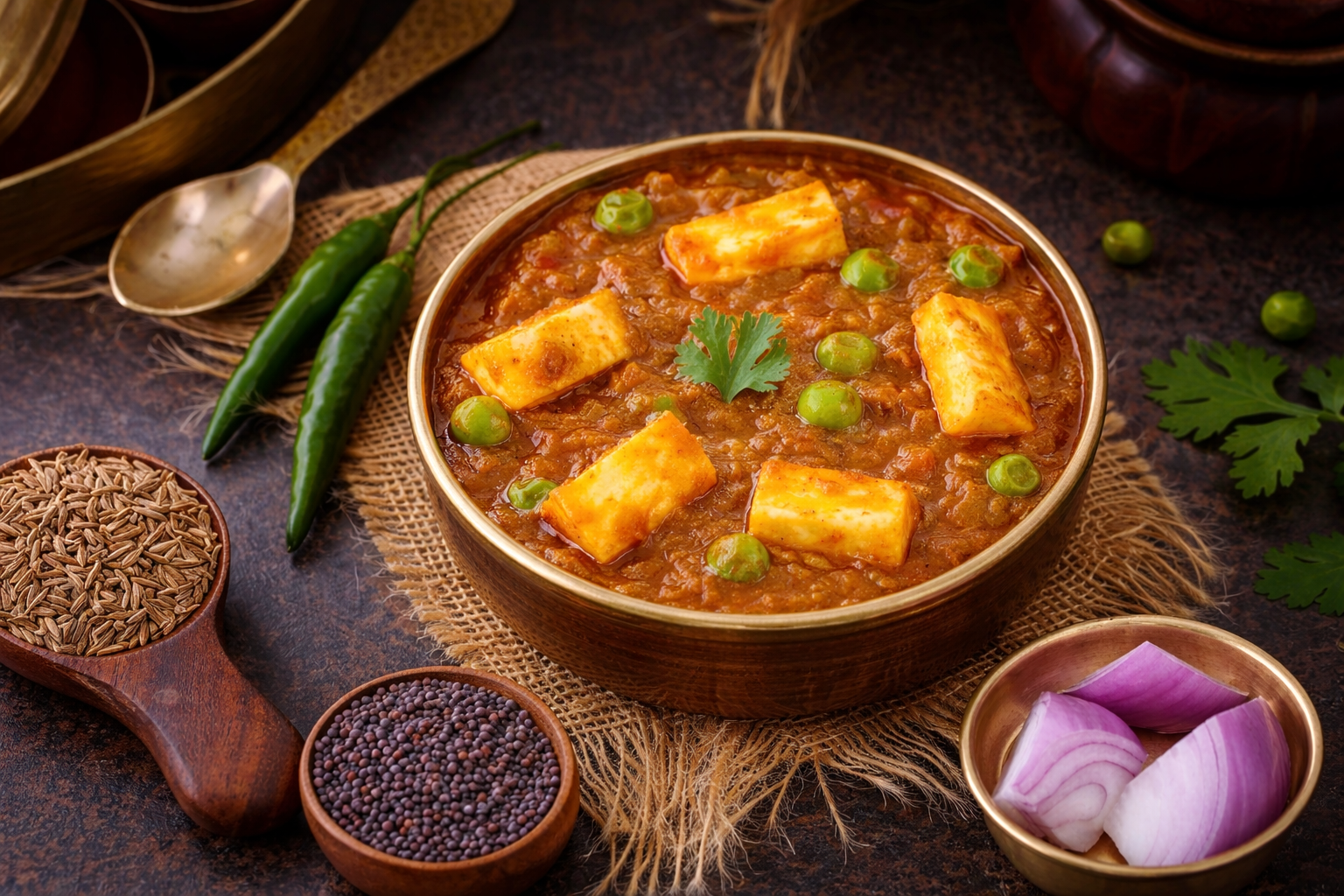 Matar Paneer [250ml]