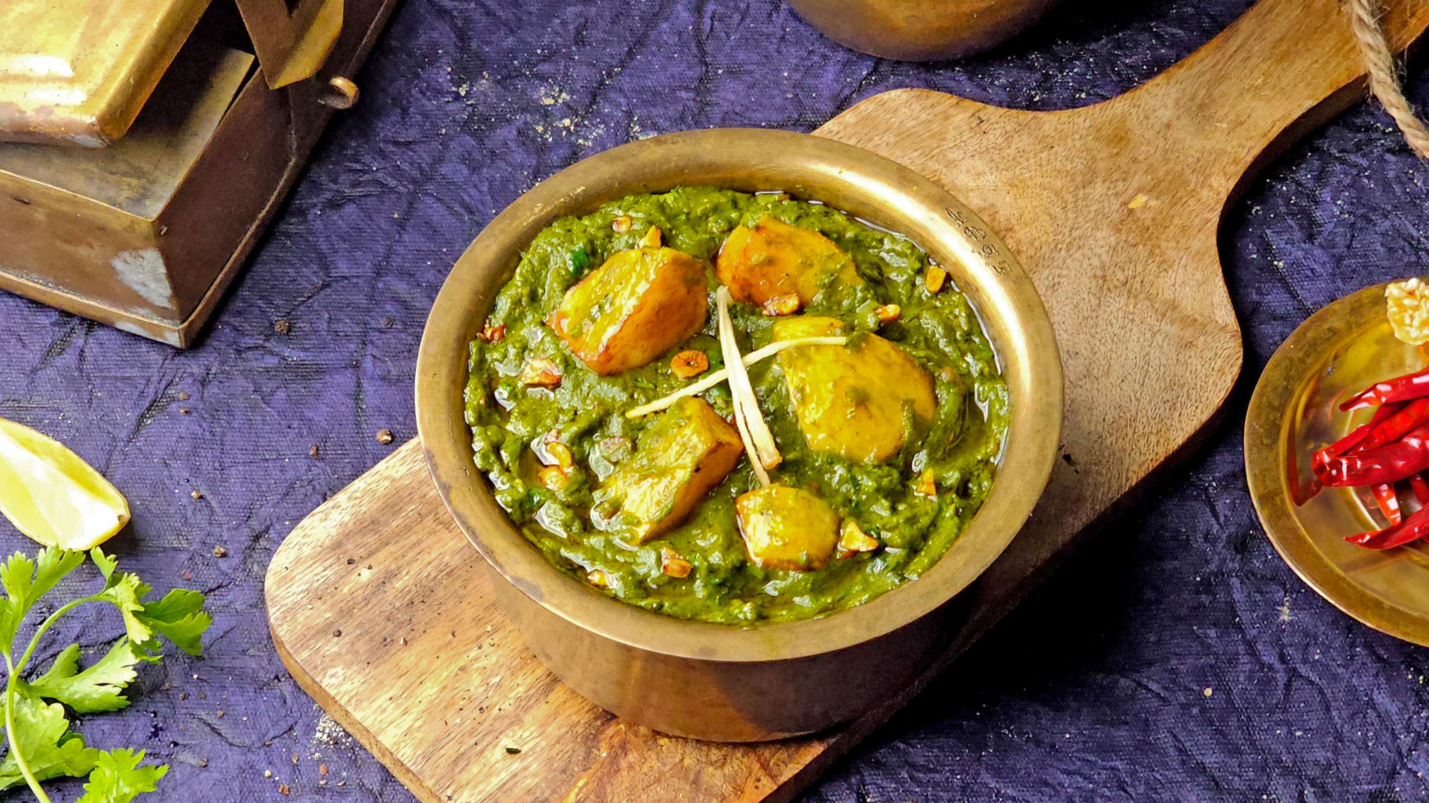 Aloo Palak Sabji.