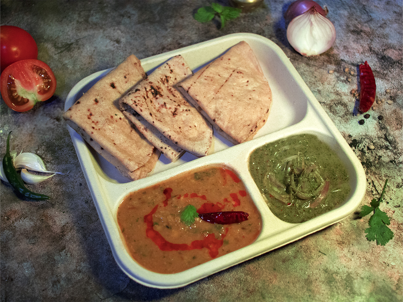 Dal Tadka & Phulka Combo