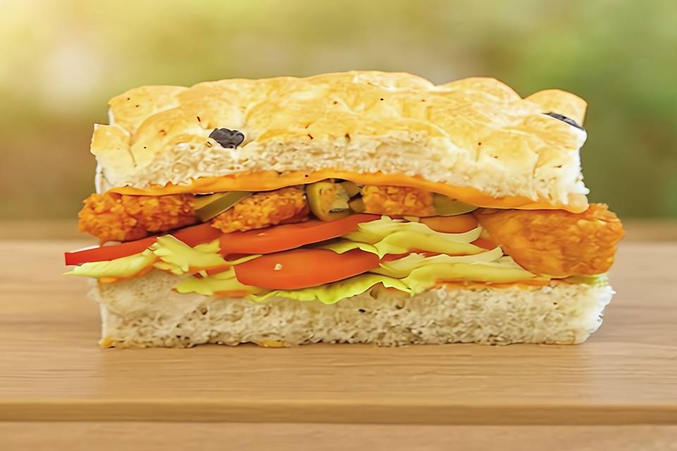 BBQ Grilled Chicken Focaccia Sandwich