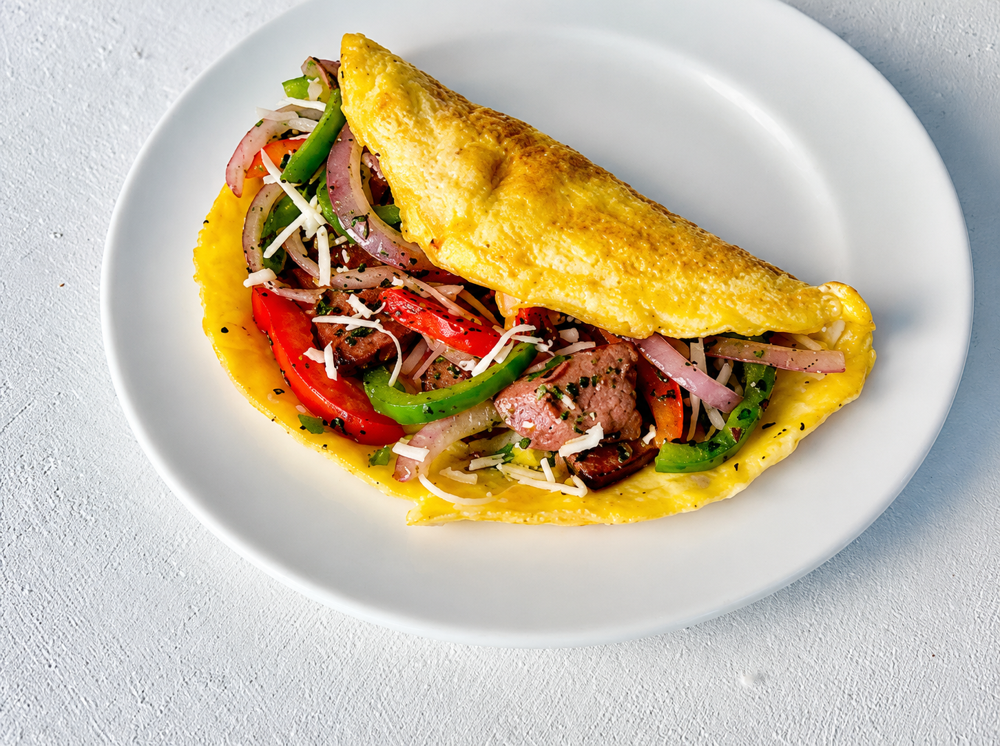 Peppers Sausage & Cheese Denver Omelette