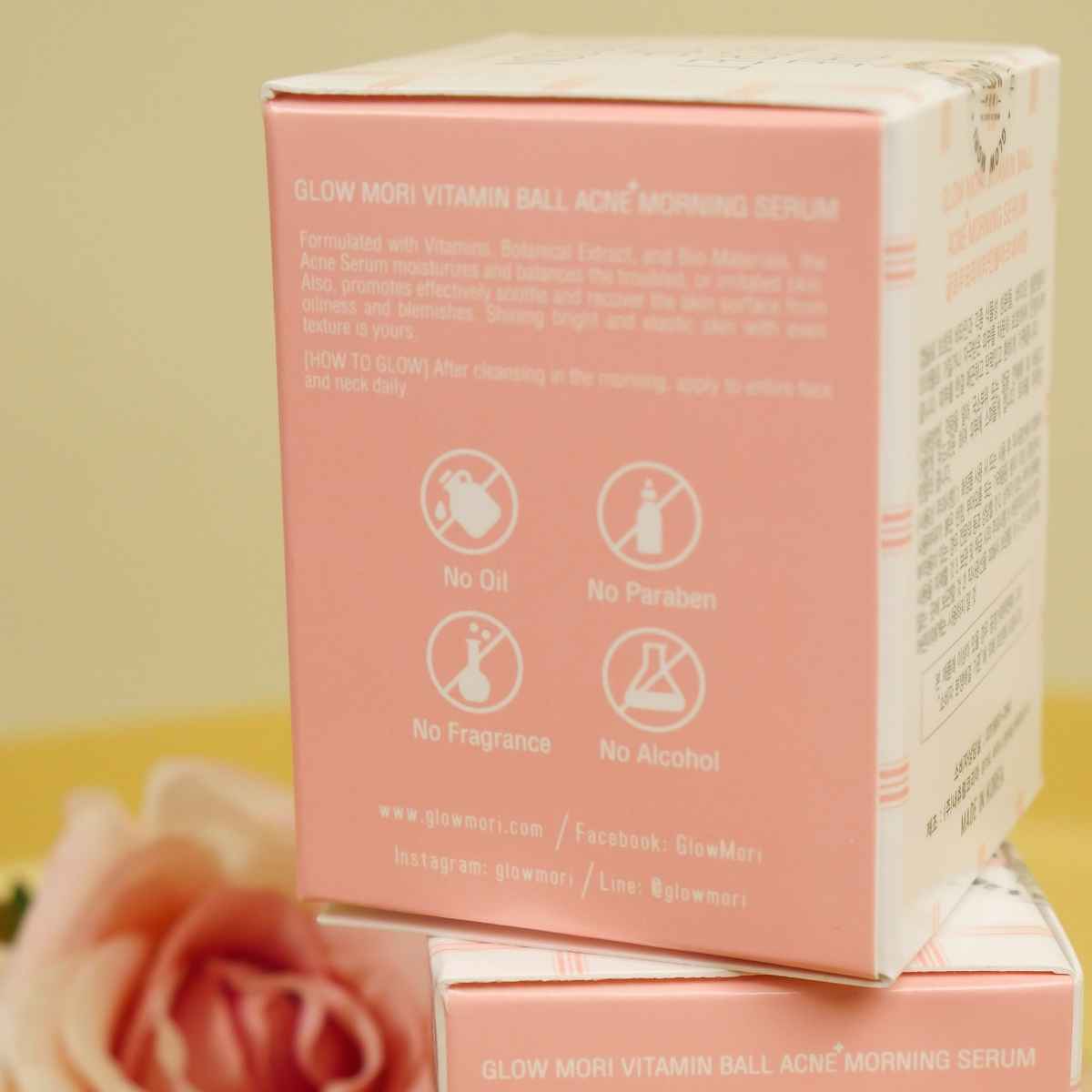 glow mori vitamin ball acne