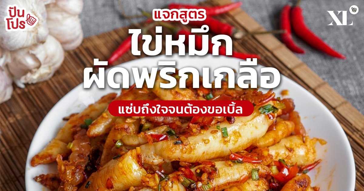 แจกสูตร ไข่หมึกผัดพริกเกลือ แซ่บ นุ่ม รสชาติอร่อยถูกใจเวอร์!! แจกสูตร ไข่หมึกผัดพริกเกลือ แซ่บ นุ่ม รสชาติอร่อยถูกใจเวอร์!!