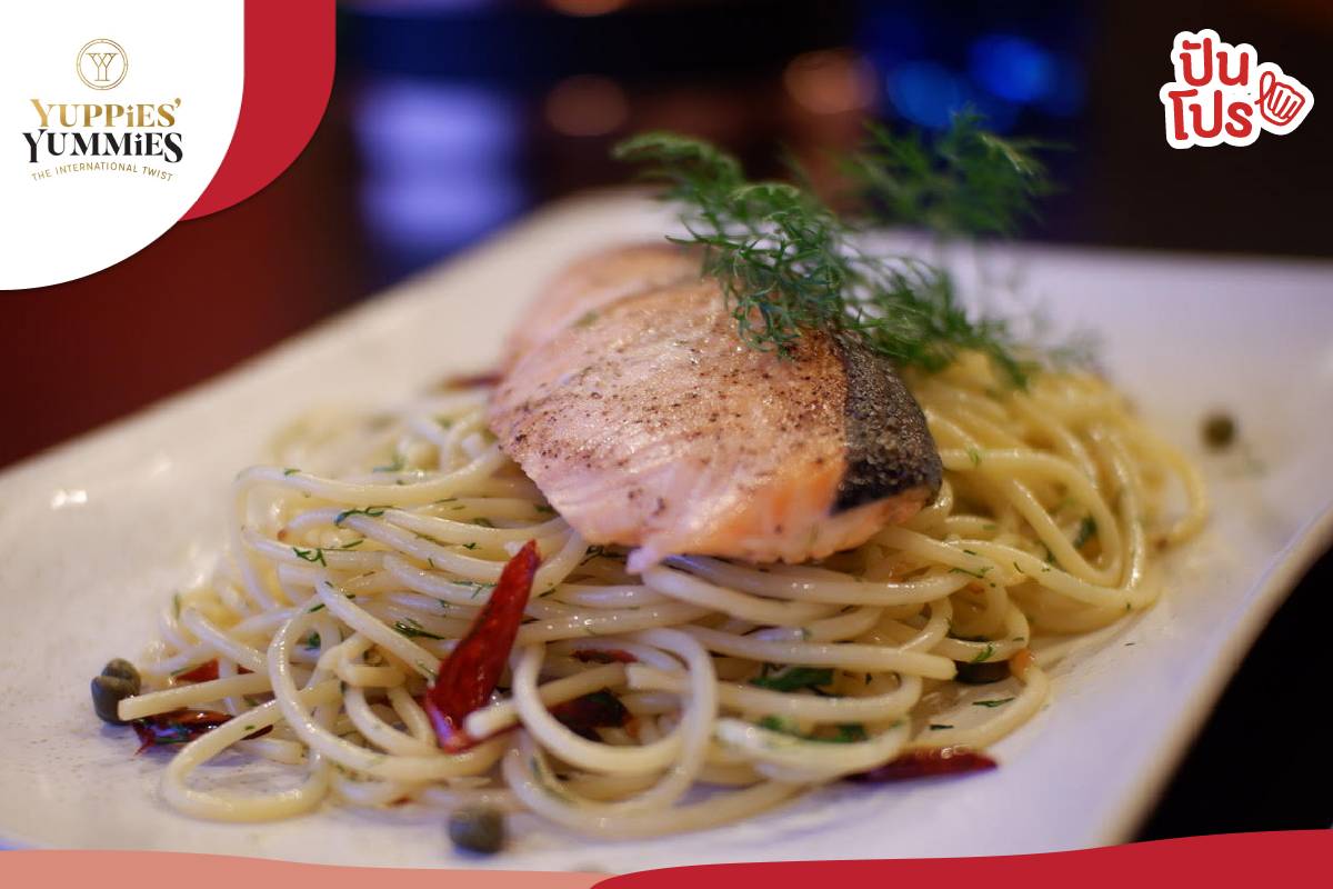 Yuppies’ Yummies สั่งสปาเก็ตตี้แซลมอนเคเปอร์ รับฟรี! ไก่กรอบยัปปี้ส์ซอสบาร์บีคิว Yuppies’ Yummies สั่งสปาเก็ตตี้แซลมอนเคเปอร์ รับฟรี! ไก่กรอบยัปปี้ส์ซอสบาร์บีคิว