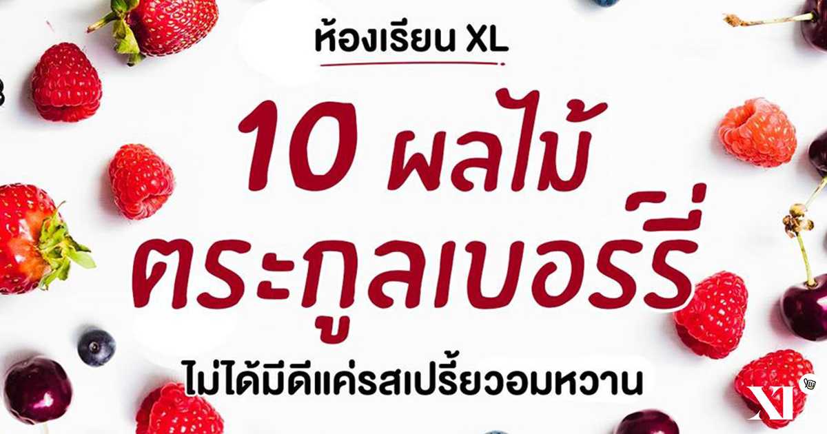 10 ผลไม้เบอร์รี่ ถึงผลจะเล็ก แต่ประโยชน์จัดเต็ม!! 10 ผลไม้เบอร์รี่ ถึงผลจะเล็ก แต่ประโยชน์จัดเต็ม!!