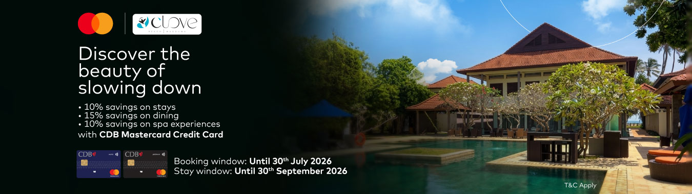 Up to 15% off at Clove Beach Wadduwa