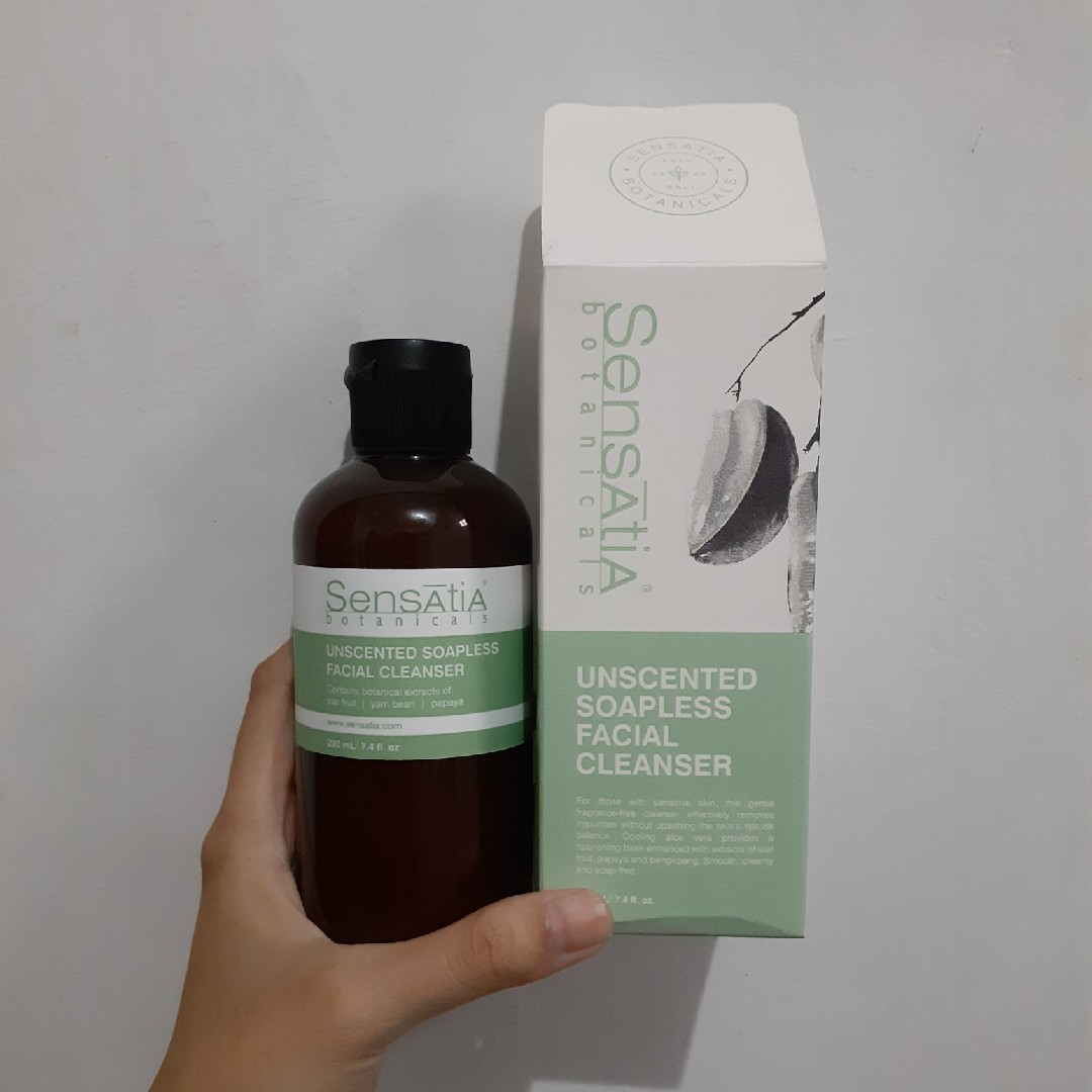 sensatia botanicals unscented soapless facial cleanser