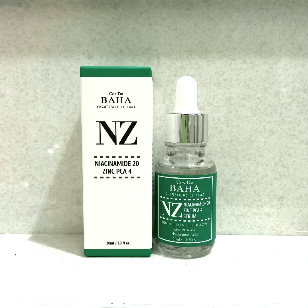 Sérum Cos De BAHA NZ - Niacinamide 20% + Zinc 4% - 30 Ml - Soin Peau Quotidien