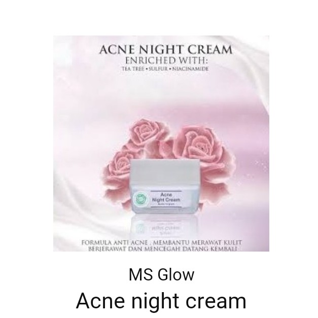 ms glow day cream acne