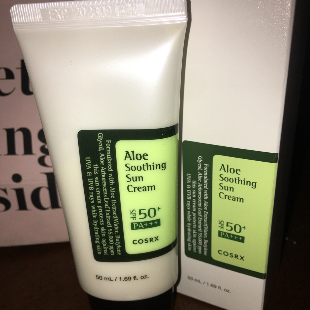 cosrx aloe soothing sun cream non comedogenic