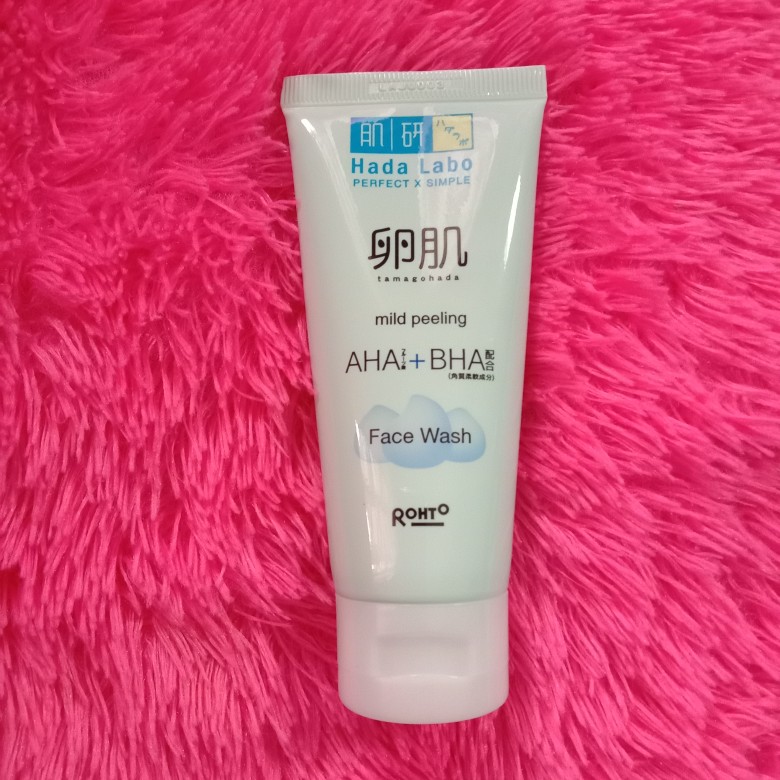 hada labo tamagohada mild peeling face wash review