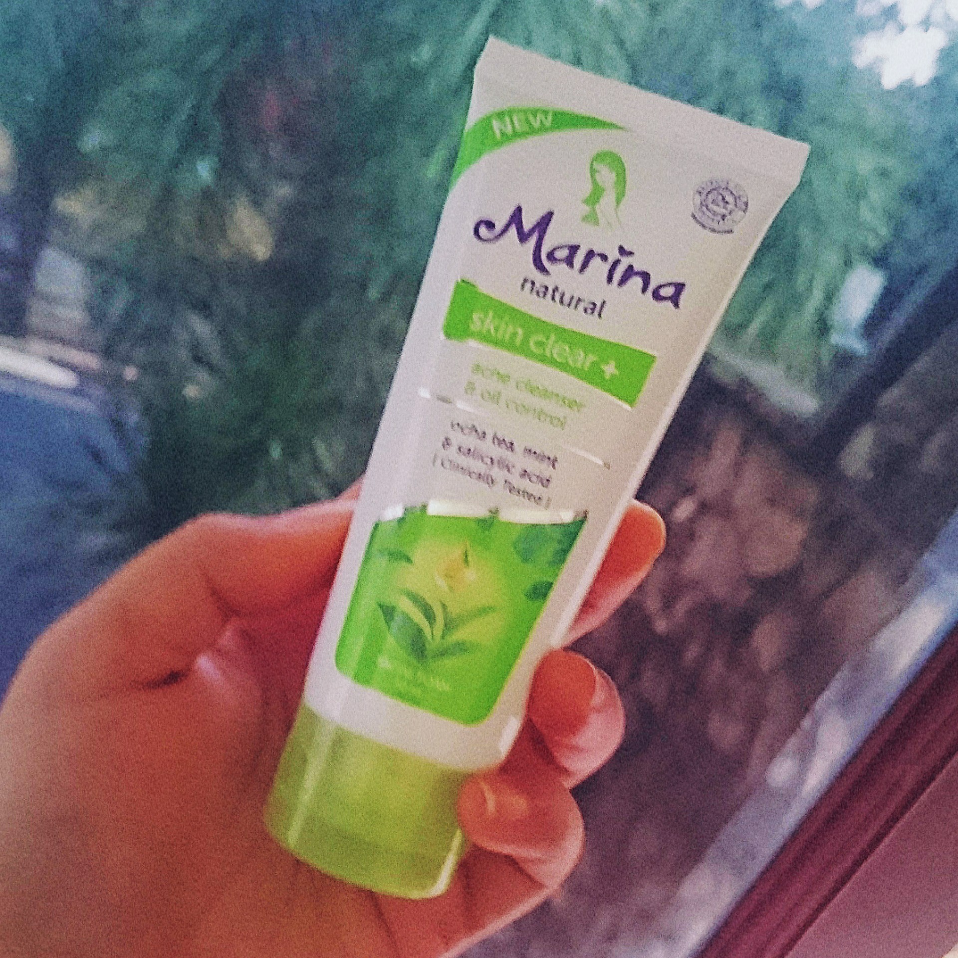 marina facial foam green tea