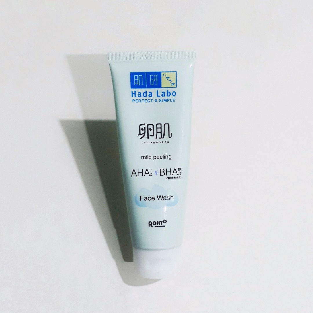 review facial wash hada labo mild peeling