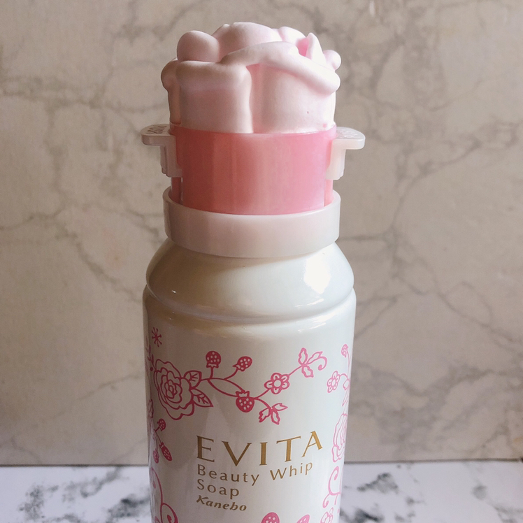 Lot De 4 Savons Moussants Kanebo EVITA Beauty Whip - 150g Chaque, à L'eau De Rose