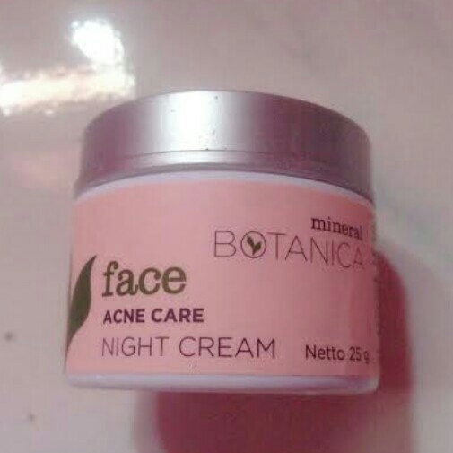 mineral botanica face acne care night cream