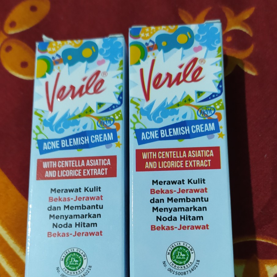 verile acne blemish