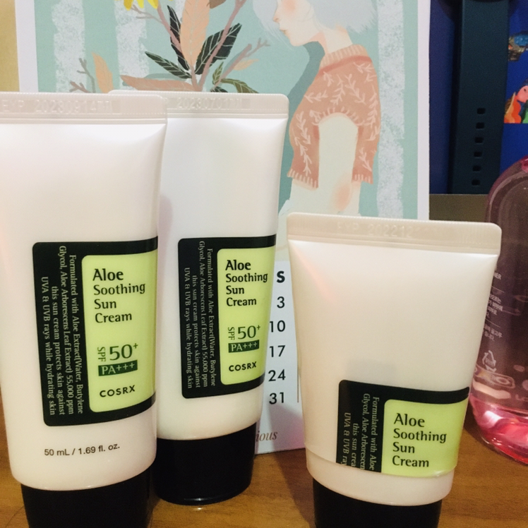 cosrx aloe soothing sun cream non comedogenic