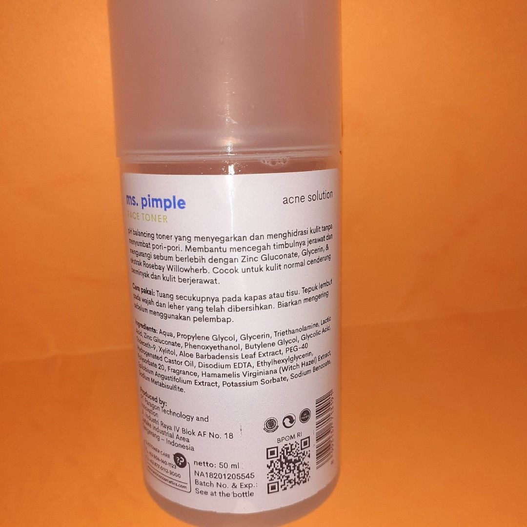 Emina Ms Pimple Acne Solution Face Toner Beauty Review