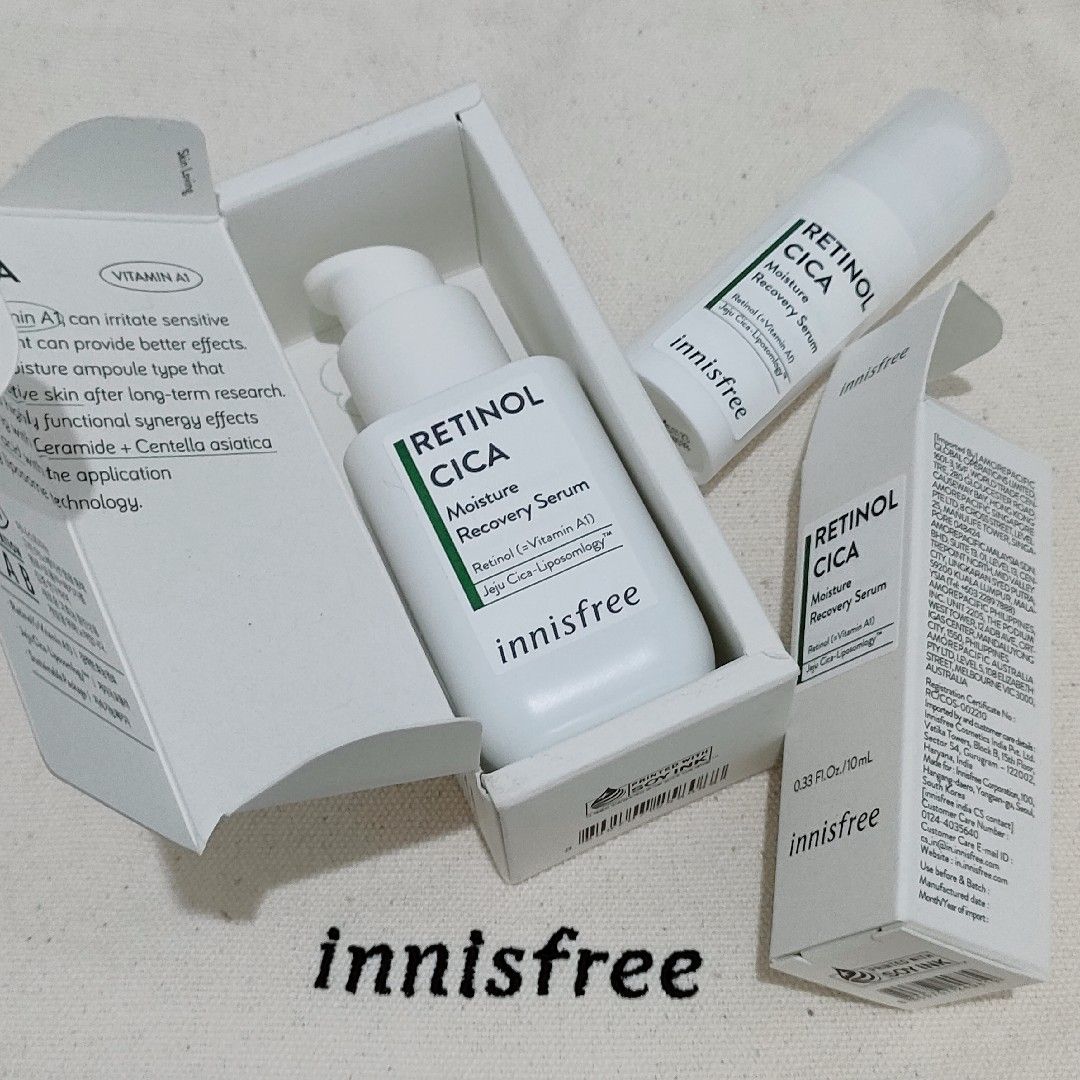 Innisfree Retinol Cica Moisture Recovery Serum Beauty Review