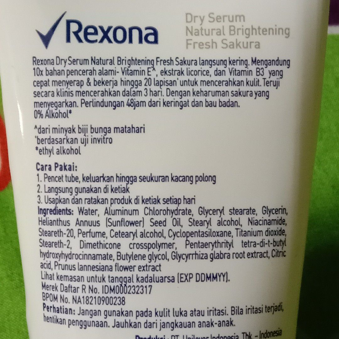 Rexona Dry Serum - Beauty Review