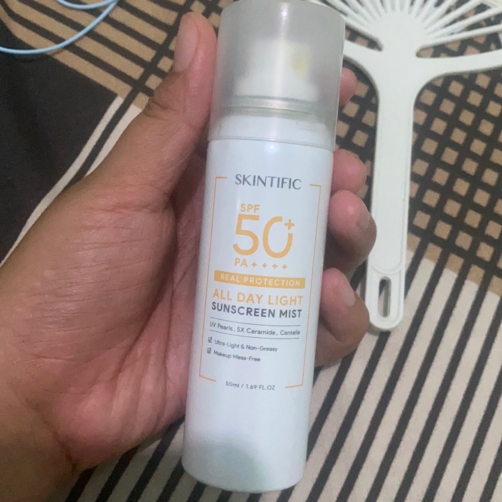 Skintific All Day Light Sunscreen Mist Beauty Review